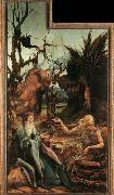 Matthias  Grunewald Sts Paul and Antony in the Desert oil painting